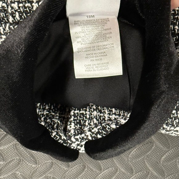 Nannette Black and White Pea Coat - Picture 5 of 5